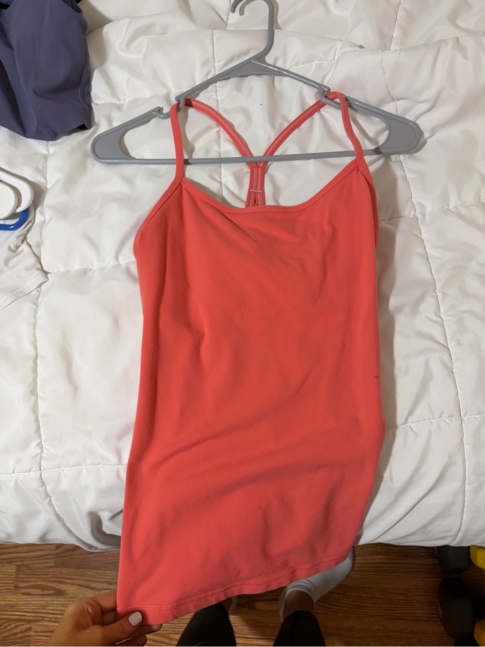 lululemon athletica coral tank top